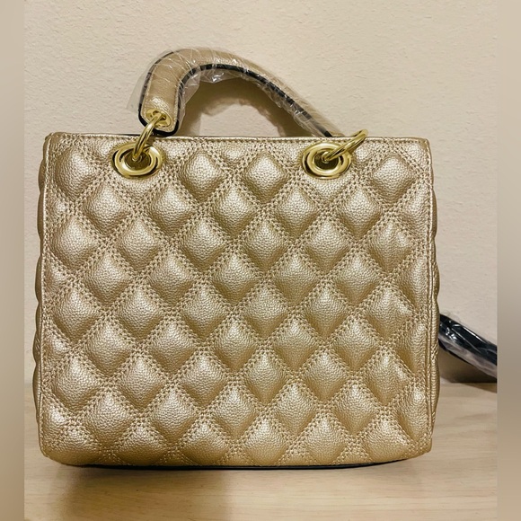 Gold purse stunning gift VEGAN LEATHER New holiday gifts birthday gift - Picture 8 of 11